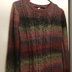Kensie Multicolor Earthtone Sweater